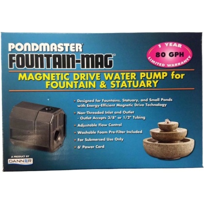 Pondmaster Pond-Mag Magnetic Drive Utility Pond Pump - Model .8 (80 GPH)