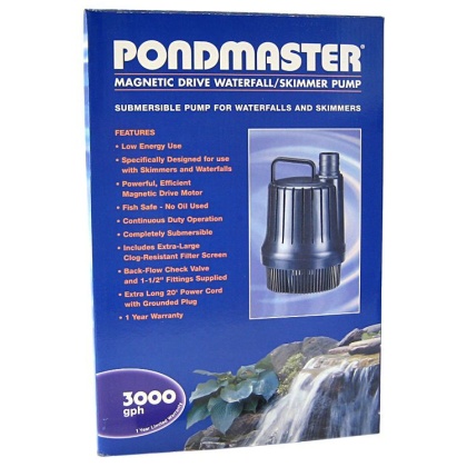 Pondmaster Magnetic Drive Waterfall Pump - 3,000 GPH