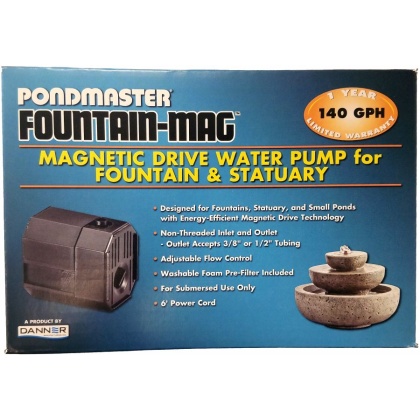 Pondmaster Pond-Mag Magnetic Drive Utility Pond Pump - Model 1.5 (140 GPH)