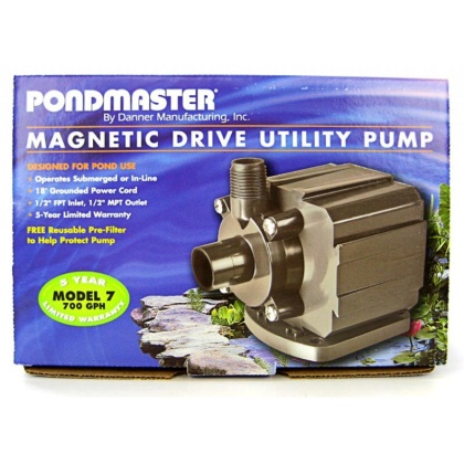 Pondmaster Pond-Mag Magnetic Drive Utility Pond Pump - Model 7 (700 GPH)