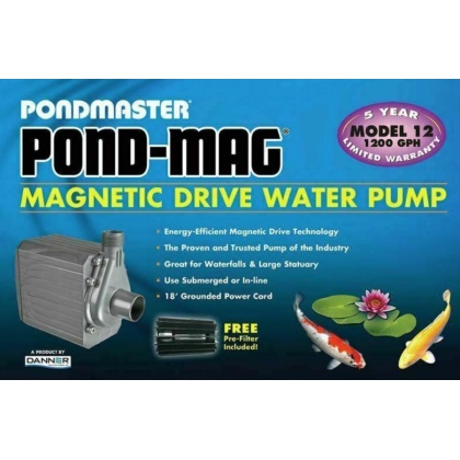 Pondmaster Pond-Mag Magnetic Drive Utility Pond Pump - Model 12 (1200 GPH)