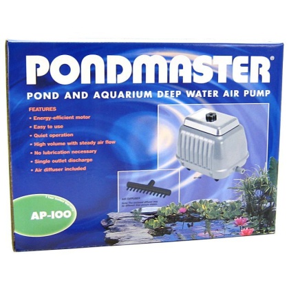 Pondmaster Pond & Aquarium Deep Water Air Pump - AP 100 (10,00 Gallons - 8,900 Cubic Inches per Minute)