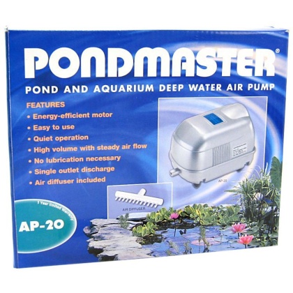 Pondmaster Pond & Aquarium Deep Water Air Pump - AP 20 (2,500 Gallons - 1,700 Cubic Inches per Minute)