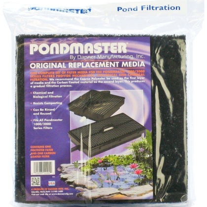 Pondmaster Original Replacement Media - Carbon & Poyester Pads (12