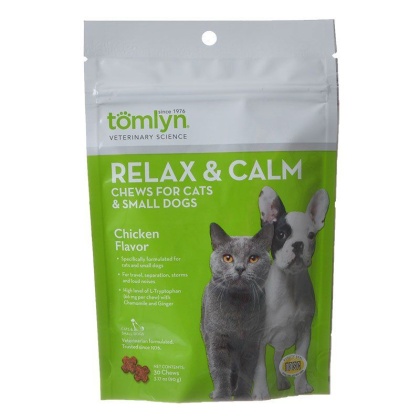Tomlyn Relax & Calm Chews - Small Dog/Cat - 30 Pack