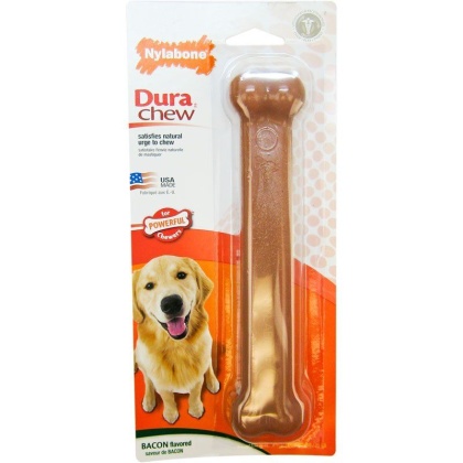 Nylabone Dura Chew Durable Dog Bone - Bacon Flavor - Giant - Dogs 36-50 lbs