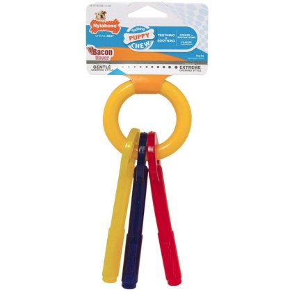 Nylabone Puppy Chew Teething Keys Chew Toy - Small (For Dogs up to 25 lbs)
