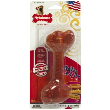 Nylabone Flavor Frenzy Dura Chew Bone - Bacon, Egg & Cheese Flavor - Giant (Dogs up to 50 lbs)