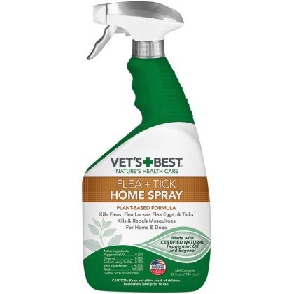 Vet\'s Best Flea & Tick Home Spray - 32 oz