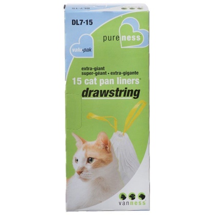 Van Ness Drawstring Cat Pan Liners - X-Giant (15 Pack)