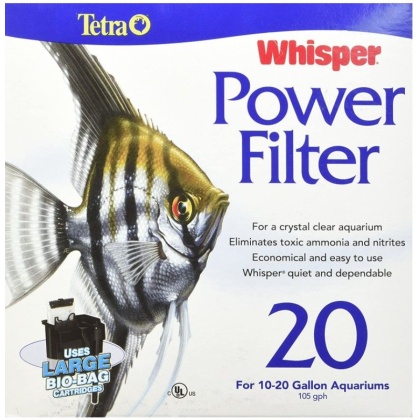Tetra Whisper Power Filter for Aquariums - PF-20 (10-20 Gallon Aquariums)