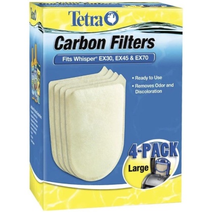 Tetra Whisper EX Carbon Filter Cartridge - Large (4 Pack)
