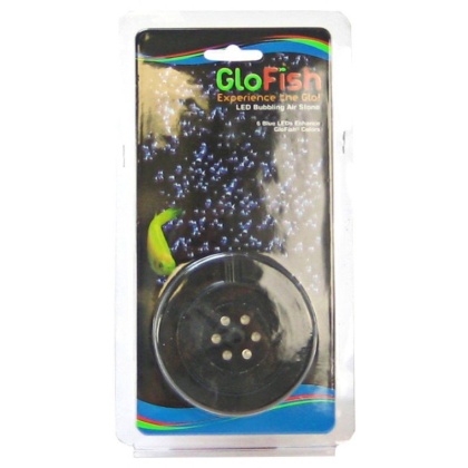 GloFish Round Bubbling Air Stone with 6 LEDs - 2.6