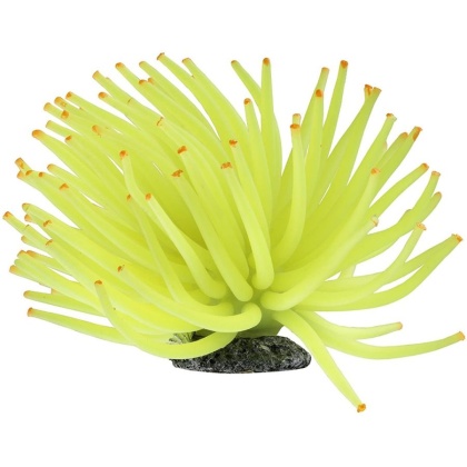 GloFish Yellow Anemone Aquarium Ornament - 1 Pack