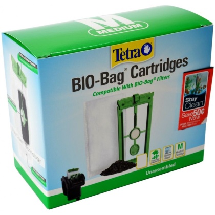 Tetra Bio-Bag Cartridges with StayClean - Medium - 12 Count - Unassembled