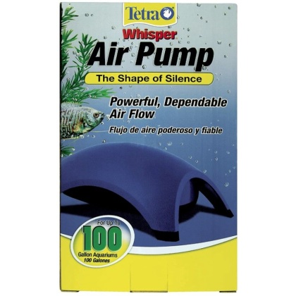 Tetra Whisper Aquarium Air Pumps - Whisper 100 - Up to 100 Gallons (2 Outlets)