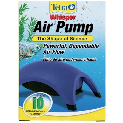 Tetra Whisper Aquarium Air Pumps - Whisper 10 - Up to 10 Gallons (1 Outlet)