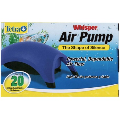 Tetra Whisper Aquarium Air Pumps - Whisper 20 - Up to 20 Gallons (1 Outlet)