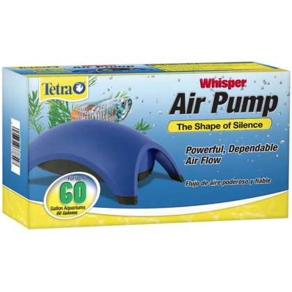 Tetra Whisper Aquarium Air Pumps - Whisper 60 - Up to 60 Gallons (2 Outlets)