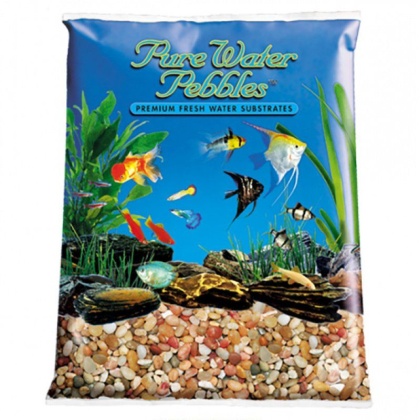 Pure Water Pebbles Aquarium Gravel - Cumberland River Gems - 25 lbs (6.3-9.5 mm Grain)