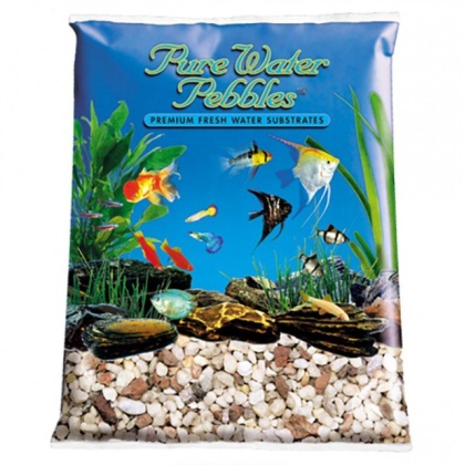 Pure Water Pebbles Aquarium Gravel - Custom Blend - 25 lbs (6.3-9.5 mm Grain)