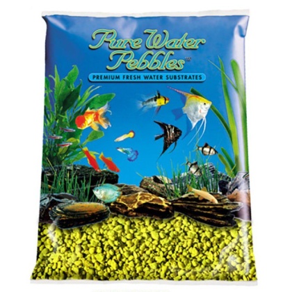 Pure Water Pebbles Aquarium Gravel - Daffodil - 5 lbs (3.1-6.3 mm Grain)