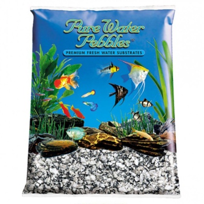 Pure Water Pebbles Aquarium Gravel - Silver Mist - 5 lbs (6.3-9.5 mm Grain)