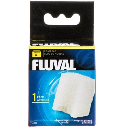 Fluval U-Sereis Underwater Filter Foam Pads - Foam Pad For U1 Filter (1 Pack)