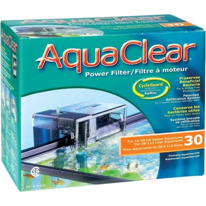 Aquaclear Power Filter - Aquaclear 30 (150 GPH - 10-30 Gallon Tanks)