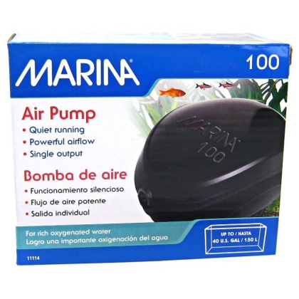 Marina Air Pump - Model 100 Air Pump - (Aquariums up to 40 Gallons)