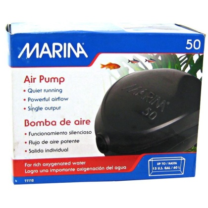 Marina Air Pump - Model 50 Air Pump - (Aquariums up to 15 Gallons)