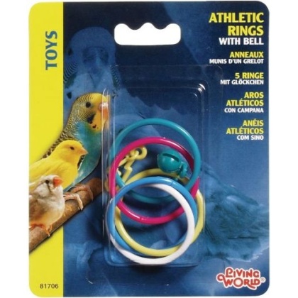 Living World Athletic Rings with Bell Bird Toy - Athletic Rings with Bell Bird Toy