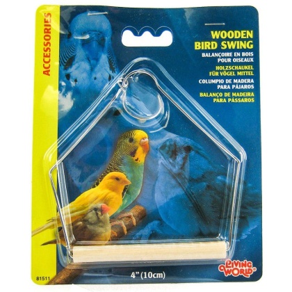 Living World Wood Perch Bird Swings - 4