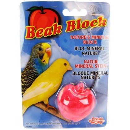 Living World Beak Block - Nature\'s Minerals - Apple - 1.25 oz