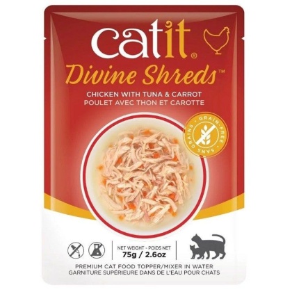 Catit Divine Shreds Chicken with Tuna and Carrot - 2.65 oz