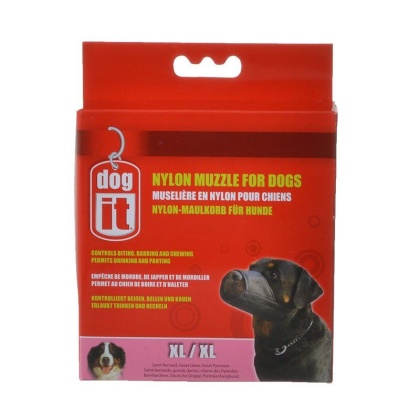 Dog It Nylon Muzzle for Dogs - X-Large - (8.5