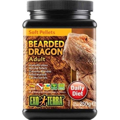 Exo Terra Soft Pellets Adult Bearded Dragon Food - 8.8oz