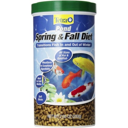 Tetra Pond Spring & Fall Diet Fish Food - 7.5 oz