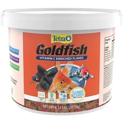 Tetra Goldfish Vitamin C Enriched Flakes - 4.52 lbs