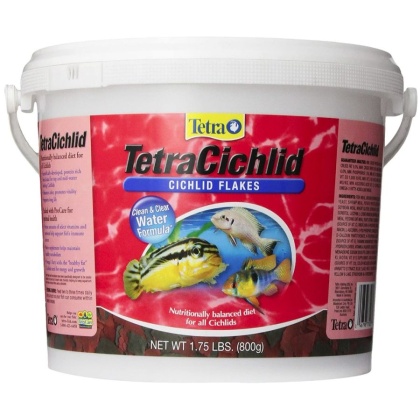 Tetra TetraCichlid Cichlid Flake Food - 1.75 lbs