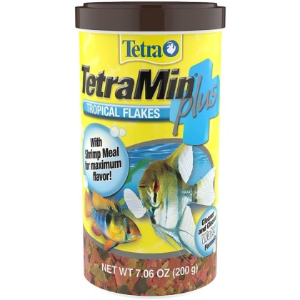 Tetra TetraMin Plus Tropical Flakes Fish Food - 7.06 oz