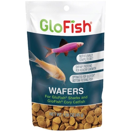GloFish Cory Wafers Fish Food for GloFish Sharks and Cory Catfish - 1.58 oz
