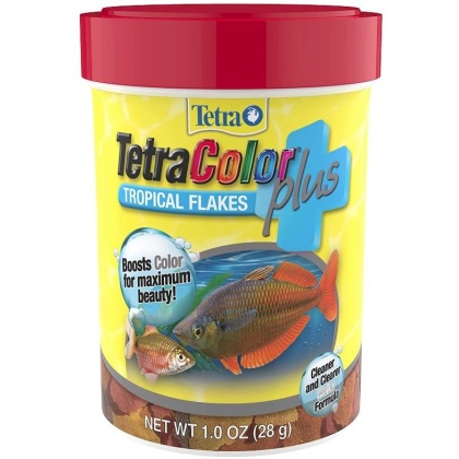 TetraColor Plus Tropical Flakes Fish Food - 1 oz