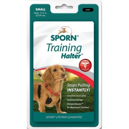 Sporn Original Training Halter for Dogs - Black - Small