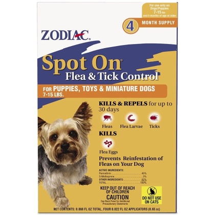 Zodiac Flea and Tick Control Drops - 4 count
