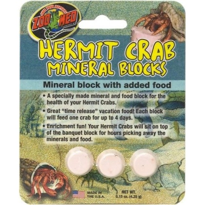 Zoo Med Hermit Crab Mineral Blocks - 1 count