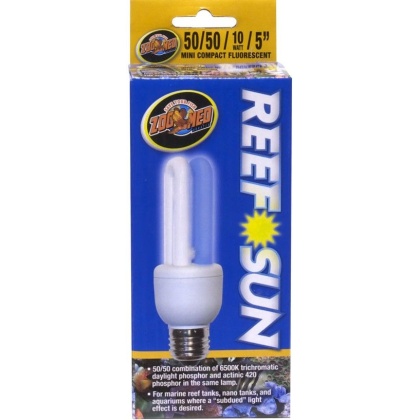 Zoo Med Aquatic Reef Sun 50/50 Compact Flourescent Bulb - 10 Watts (5\