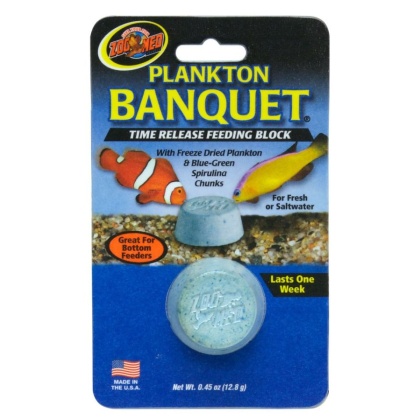 Zoo Med Plankton Banquet Fish Feeding Block - Regular - 1 Pack