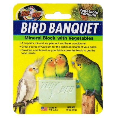 Zoo Med Bird Banquet Vegetable Block - 1 count