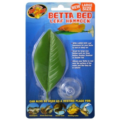 Zoo Med Aquatic Betta Bed Leaf Hammock - Large - 1 Count - (5